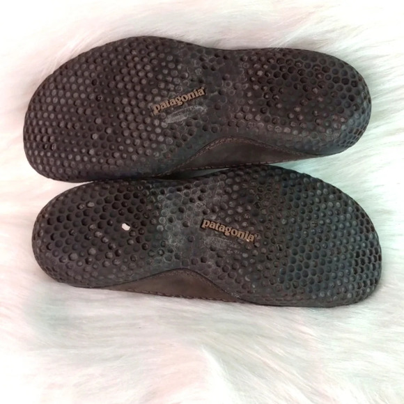 Patagonia Gumwood Wool Mary Jane Flat Wool Leather Blend Womens Size 6m Brown - Picture 6 of 8
